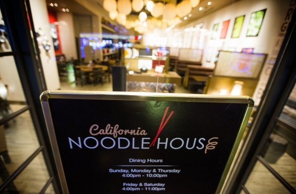 The recently opened California Noodle house is seen Tuesday, Feb, 16, 2016  in California Hotel & Casino, 12 East Ogden Avenue.  Boyd Gaming is spending $100M to upgrade property. Jeff Scheid/ ...
