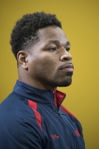 Professional boxer and former IBF welterweight champion "Showtime" Shawn Porter is seen at his gym, the Porter Hy-Performance center, in Las Vegas on Thursday, Feb. 18, 2016. Martin S. F ...