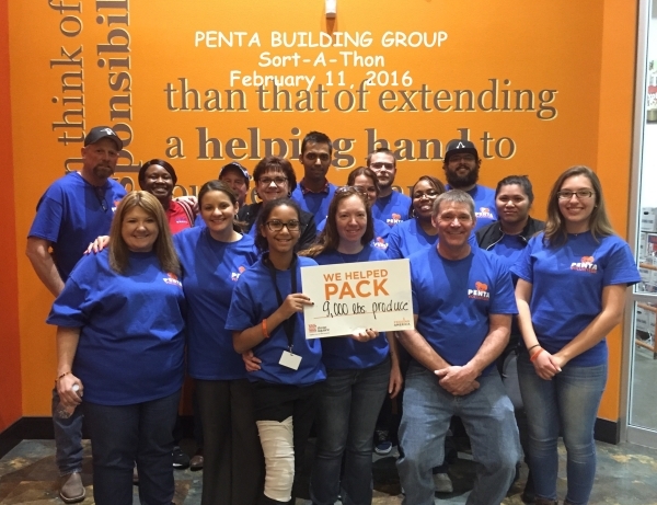 On Feb. 11, 16 Penta Building Group employees volunteered time at Three Square food bank, helping to sort and pack 9,000 pounds of produce for food insecure Southern Nevadans. Visit pentabldggroup ...