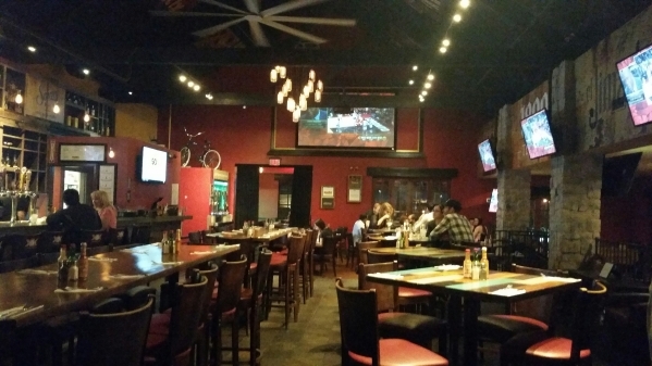 The bar area is shown at the Summerlin-area location of Nacho Daddy. Lisa Valentine/View