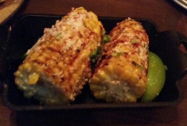 Grilled Mexican corn on the cob is shown at Nacho Daddy. Lisa Valentine/View
