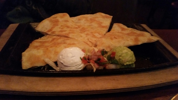 Quesadilla with chicken breast is shown at Nacho Daddy. Lisa Valentine/View
