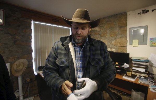 Ammon Bundy is seen in an office at the Malheur National Wildlife Refuge near Burns, Oregon, January 9, 2016. (Jim Urquhart/Reuters)
