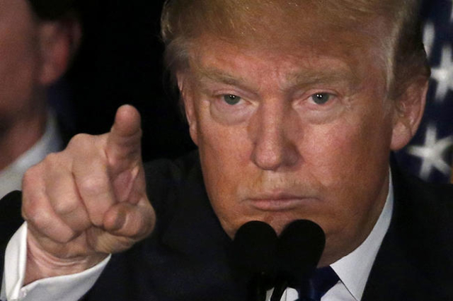 Republican U.S. presidential candidate Donald Trump on February 9, 2016. (Jim Bourg/Reuters)