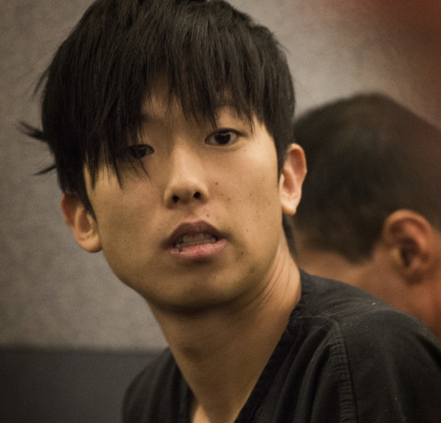 Seong Mo Lee, charged with DUI in fatal crash that killed two teenage sisters, makes his first appearance in Las Vegas Justice Court on Monday, March 9, 2015. Lee, who was on bail for a previous a ...
