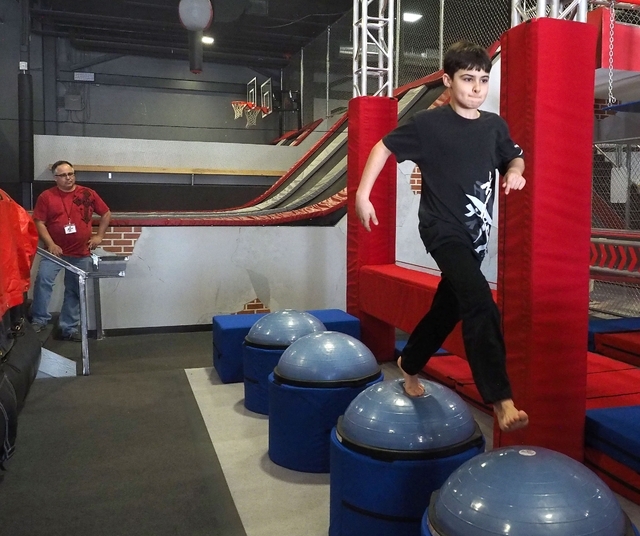 A circus for the senses Flipnout trampoline park features “wall