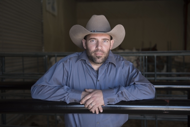 Paul Rogers, co-owner of Paradise Ranch, poses in the ranch's arena at 1722 Primrose Path in Las Vegas Saturday, Feb. 13, 2016. Jason Ogulnik/Las Vegas Review-Journal