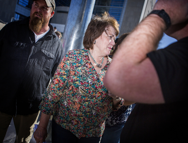 Carol Bundy exits Lloyd George United States Courthouse after a hearing for her husband Cliven onThursday, March 10, 2016. Jeff Scheid/Las Vegas Review-Journal Follow @jlscheid