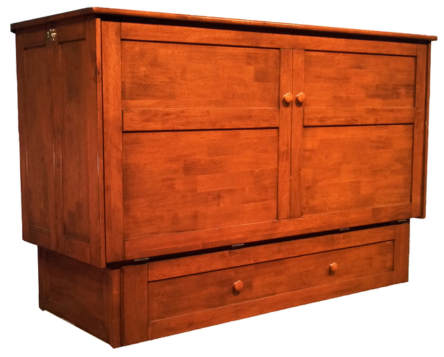 COURTESY
When all closed up, Night & Day's Clover Murphy Cabinet Bed takes up only 10 square feet of floor space and comes with a large storage draw