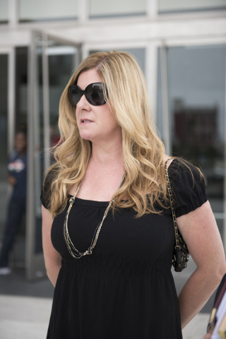 Defendant Lisa Kim who is being sentenced in the HOA fraud scheme is seen outside the Lloyd George Federal Courthouse in Las Vegas on Wednesday, May 20, 2015. (Martin S. Fuentes/Las Vegas Review-J ...