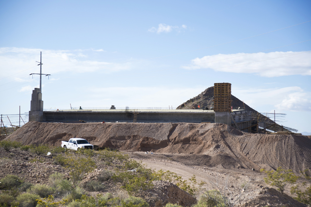 Construction on Interstate 11 between Henderson and Boulder City continues on Tuesday, March 29, 2016. Daniel Clark/Las Vegas Review-Journal Follow @DanJClarkPhoto
