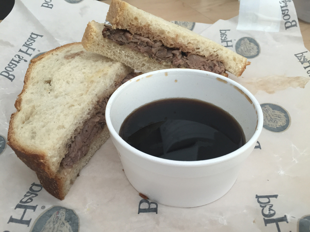The French Dip sandwich is shown at Woods Family Sandwiches, 931 American Pacific Drive, Suite 106. Caitlyn Belcher/Special to View