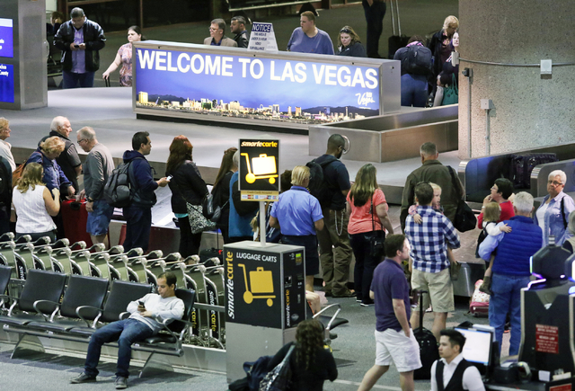 McCarran monthly passenger traffic soars 8.9 percent over ‘15 | Las Vegas Review-Journal