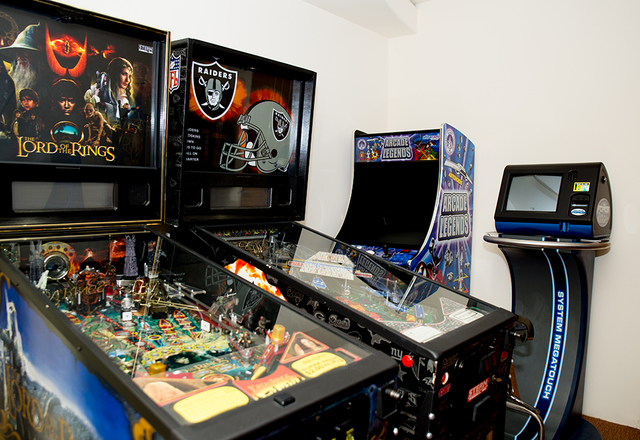 Mickey Gonzalez has a room just for pinball machines. (TONYA HARVEY/REAL ESTATE MILLIONS)