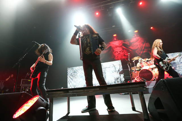 Testament performs at The Joint at the Hard Rock Hotel in Las Vegas on Saturday, March 26, 2016. Chase Stevens/Las Vegas Review-Journal Follow @csstevensphoto