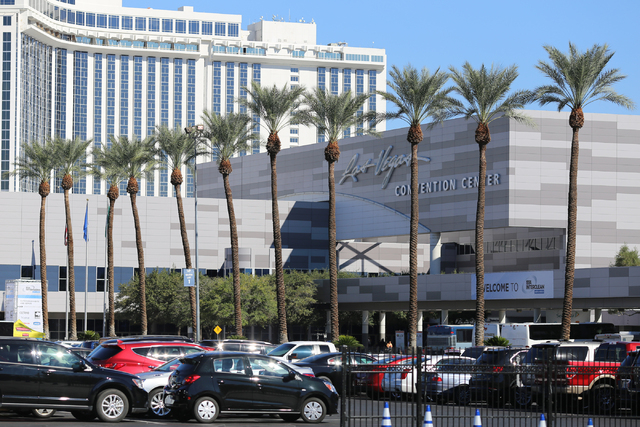 Convention-goers park their cars at the Las Vegas Convention Center on Thursday, Oct. 22, 2015 in Las Vegas. Brett LeBlanc/Las Vegas Review-Journal Follow @bleblancphoto