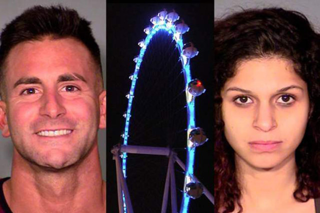 Philip Frank Panzica III, the High Roller at The Linq and Chloe Scordianos (Las Vegas police and Review-Journal photos)