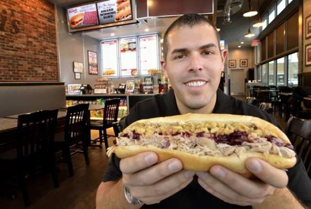 Capriotti's CEO Ashley Morris poses at the Downtown Summerlin location at 11010 Lavender Hill Drive in Las Vegas on Tuesday, Jan. 5, 2016. (Bill Hughes/Las Vegas Review-Journal)