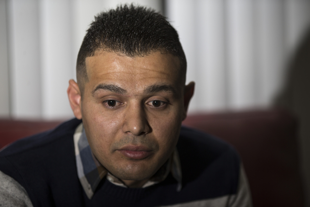 Mohammad Alfalahi speaks about getting his U.S. citizenship application denied during an interview at his home on Tuesday, Jan. 26, 2016, in Las Vegas. (Erik Verduzco/Las Vegas Review-Journal) Fol ...