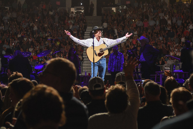 George Strait picked right up where he left off when he launched the first of his semi-retirement shows at T-Mobile arena Friday. (Courtesy Powers Imagery)