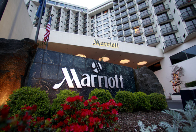 FILE - This April 20, 2011 file photo shows Portland Marriott Downtown Waterfront in Portland, Ore. Marriott International has cleared one of its major hurdles on its journey to acquire rival Sta ...