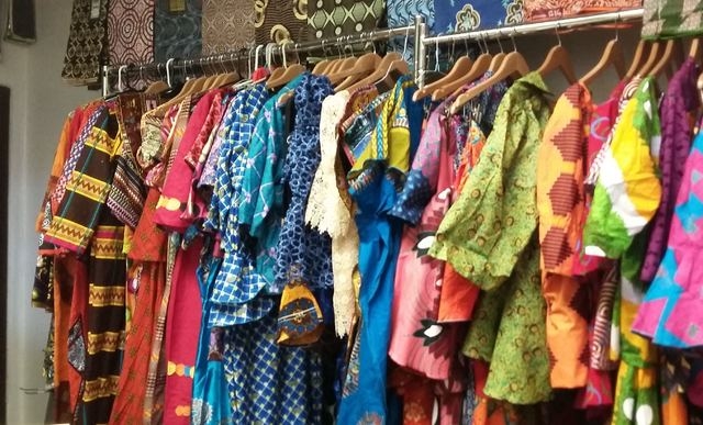 Colorful clothing is displayed inside the African/Caribbean International Market, 4640 W. Charleston Blvd. Ginger Meurer/Special to View
