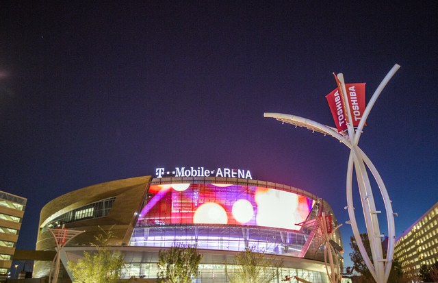 T-Mobile Arena is seen on Wednesday, March 23, 2016. Jeff Scheid/Las Vegas Review-Journal Follow @jlscheid