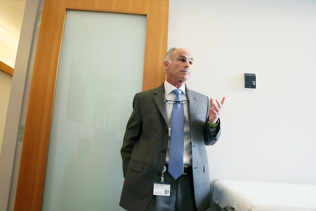 Dr. Charles Bernick participates in an interview at Cleveland Clinic Lou Ruvo Center for Brain Health Thursday, April 28, 2016, in Las Vegas. (Ronda Churchill/Las Vegas Review-Journal)