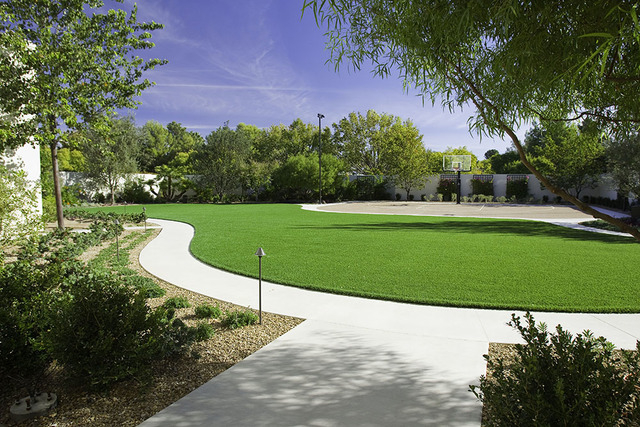 Stan Southwick of Southwick Landscape Architects said he designed the landscaping for a 2½-acre estate in Henderson called the Dovetail Residence that utilizes water usage very efficiently.  (COU ...