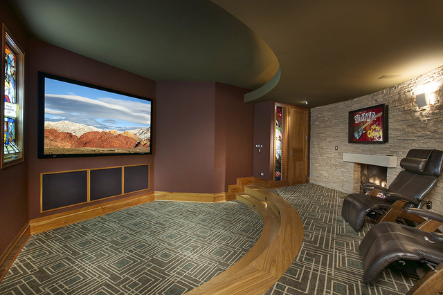 The home theater. (Synergy Sotheby's International Realty)