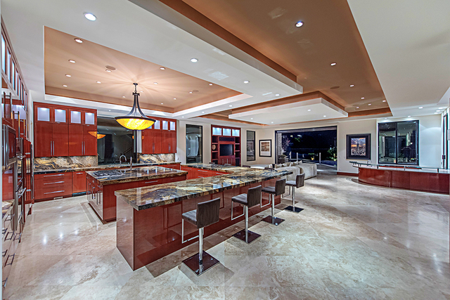 Owner Bella DuPrie called the kitchen "the heart" of her home in The Ridges. (Courtesy Simply Vegas)