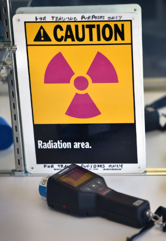 Equipment used to detect and prevent a nuclear incident is displayed at the Counter-Terrorism Operations Support training facility at the Nevada National Security Site on Wednesday, April 20, 2016 ...