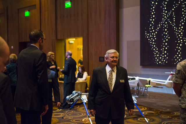 Desert Research Institute President Stephen Wells is shown during an event honoring 2016 DRI Nevada Medalist Dr. Mary "Missy" Cummings at the Aria hotel-casino in Las Vegas on Thursday, April 14,  ...