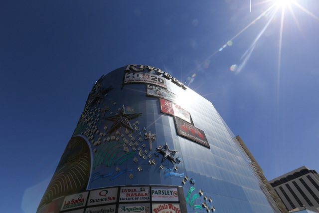 The Las Vegas Convention and Visitors Authority board of directors agreed to a plan on Tuesday, April 12, 2016, which will bring down the Riviera's two hotel towers in implosions this summer. (Bre ...