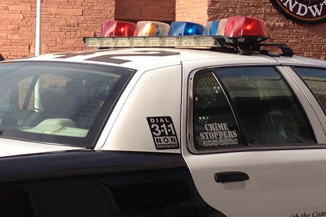 Las Vegas Metropolitan police car (Las Vegas Review-Journal)