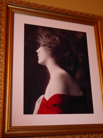 A portrait of the Lady in Red hangs in the renovated hotel, first built in 1907 and reopened by owners Fred and Nancy Cline in 2011. Photo taken April 13, 2016. 
Jane Ann Morrison/Las Vegas Review ...