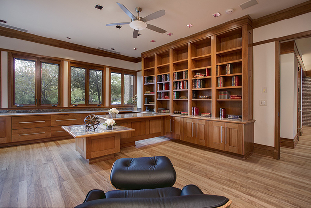 The home has a large office. (COURTESY OF SYNERGY SOTHEBY'S INTERNATIONAL REALTY)