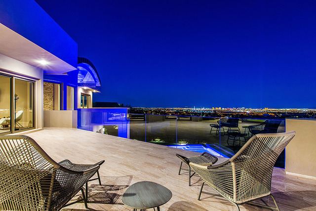 The home has views of the Las Vegas Strip. (Courtesy Shapiro & Sher Group)
