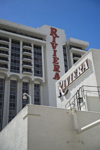The shuttered Riviera is seen on the Las Vegas Strip on Tuesday, March 29, 2016. (Daniel Clark/Las Vegas Review-Journal Follow @DanJClarkPhoto)