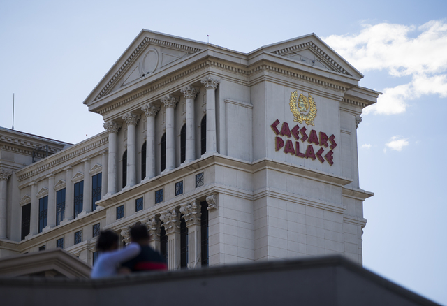 The exterior of Caesars Palace hotel-casino is shown in Las Vegas on Wednesday, May 18, 2016. Chase Stevens/Las Vegas Review-Journal Follow @csstevensphoto