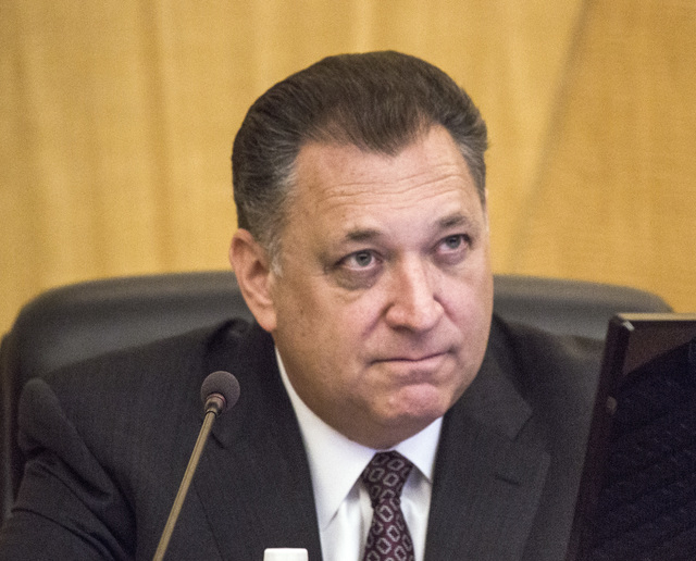 Gaming Policy Committee member Keith Smith, president of Boyd Gaming, during meeting to discuss e-sports at the Clark County Commission chambers, 500 S. Grand Central Pkwy. on Friday, May 13, 2016 ...