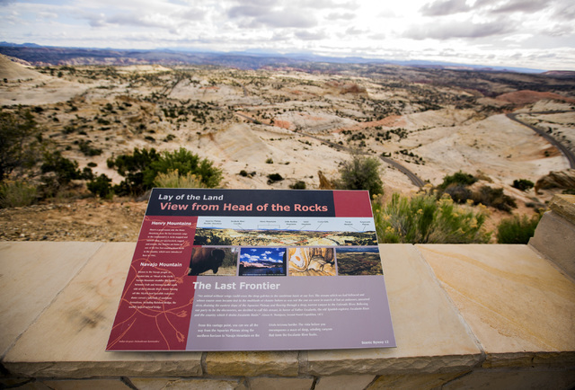 Panoramic view of Grand Staircase-Escalante National Monument  is seen Sunday, April 17, 2016. Jeff Scheid/Las Vegas Review-Journal Follow @jlscheid