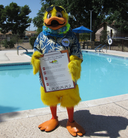 Duckie, the official water safety mascot, invites the public to join him for an afternoon of informative activities during the 13th annual Float Like A Duck from noon to 4 p.m. May 28 at the Heinr ...