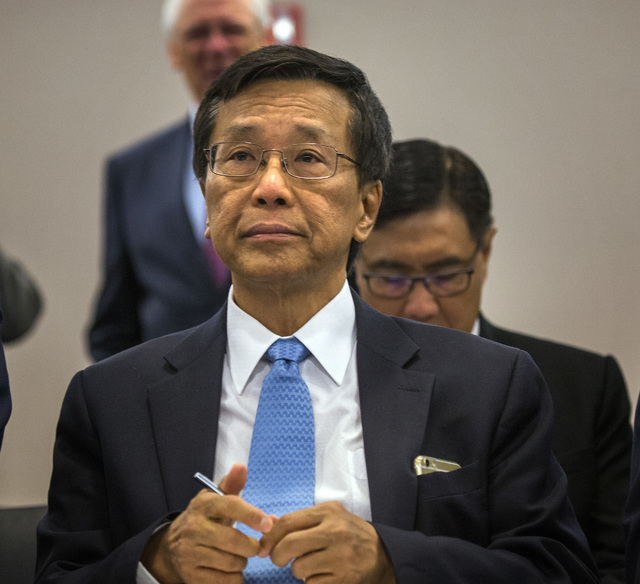 Kok Thay Lim, chairman and CEO of Genting Group, appears before the Gaming Control Board for licensing on Wednesday, May 4, 2016. The Malaysian-based  company is schedule to start building Resorts ...