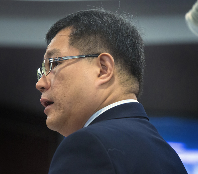 Kong Leong Chong, president an COO of Genting Group, appears before the Gaming Control Board for licensing on Wednesday, May 4, 2016. The Malaysian-based  company is schedule to start building Res ...