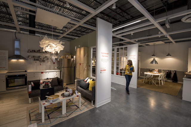 Amy Jensen, the store manager of IKEA Las Vegas, leads tours on Wednesday, May 11, 2016. The new IKEA located near Durango and 215 opens on May 18th. Joshua Dahl/Las Vegas Review-Journal