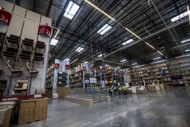 The self service warehouse area of IKEA is shown on Wednesday, May 11, 2016. The new IKEA located near Durango and 215 opens on May 18th. Joshua Dahl/Las Vegas Review-Journal