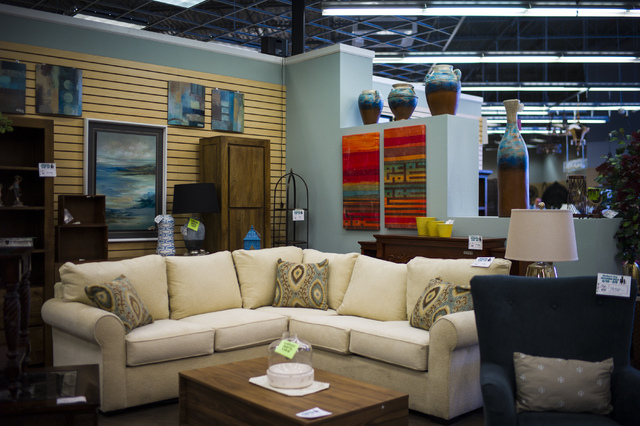 A furniture display is shown in Colleen's Classic Consignment at 5120 S. Fort Apache Road in Las Vegas on Friday, May 6, 2016. Chase Stevens/View Follow @csstevensphoto