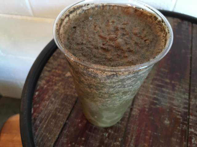 The Mint Chip smoothie at Acai to the T features coffee beans, dates, avocado, cocoa powder, spinach, peppermint drops, vanilla, coconut oil and dark chocolate. Sandy Lopez/View