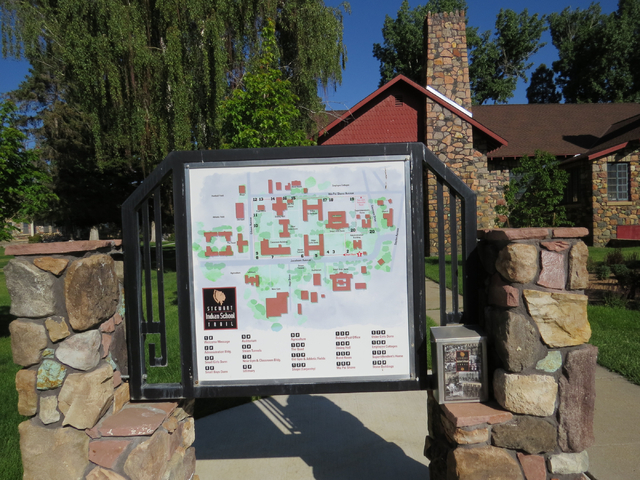 Visitors to Stewart Indian School can take a self-guided walking tour of the grounds. Sandra Chereb/Las Vegas Review-Journal